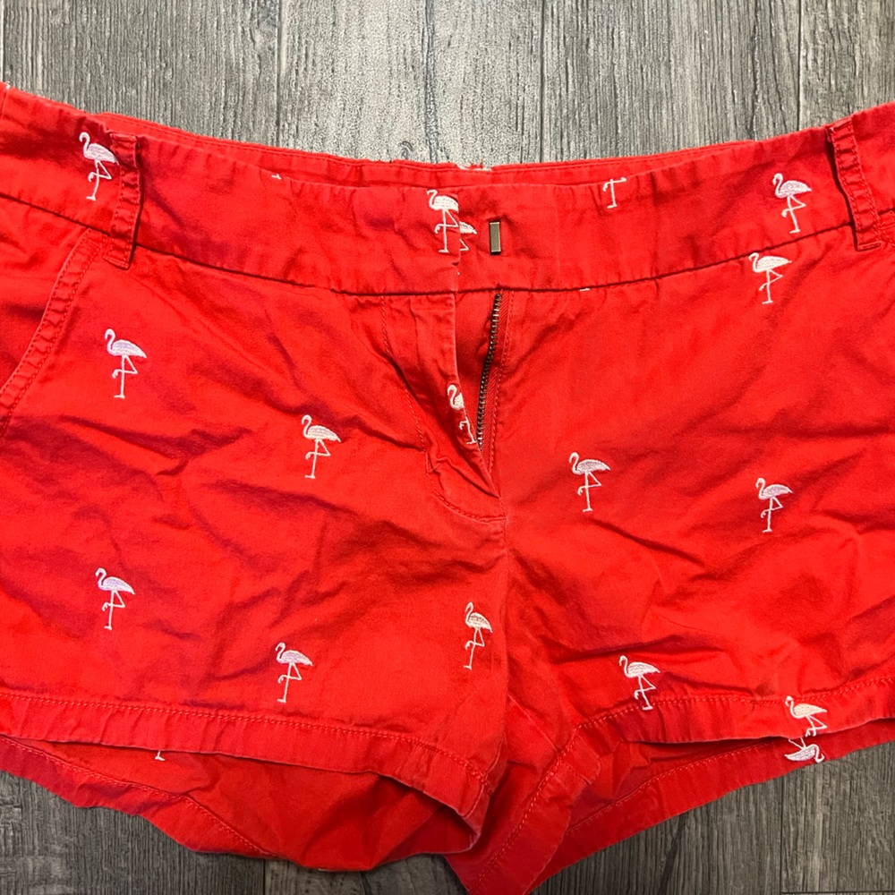 J. Crew Flamingo Shorts